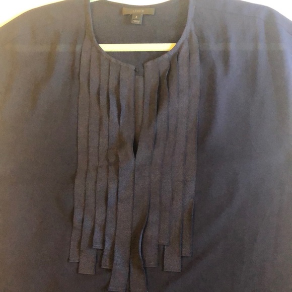 Jcrew navy blouse size 2 - Picture 4 of 5